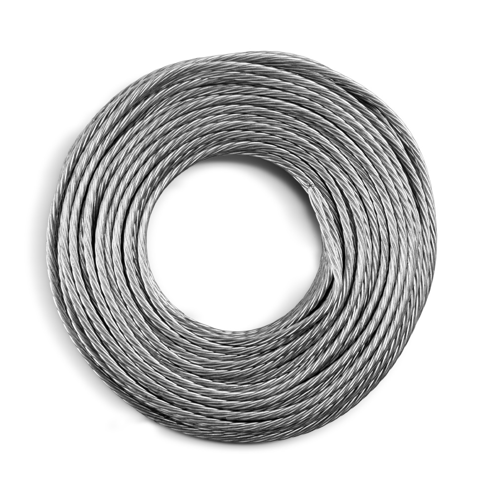 Catenary Wire Galvanised Zinc Plated Stranded 6/1.12mm Length 30m Roll ...